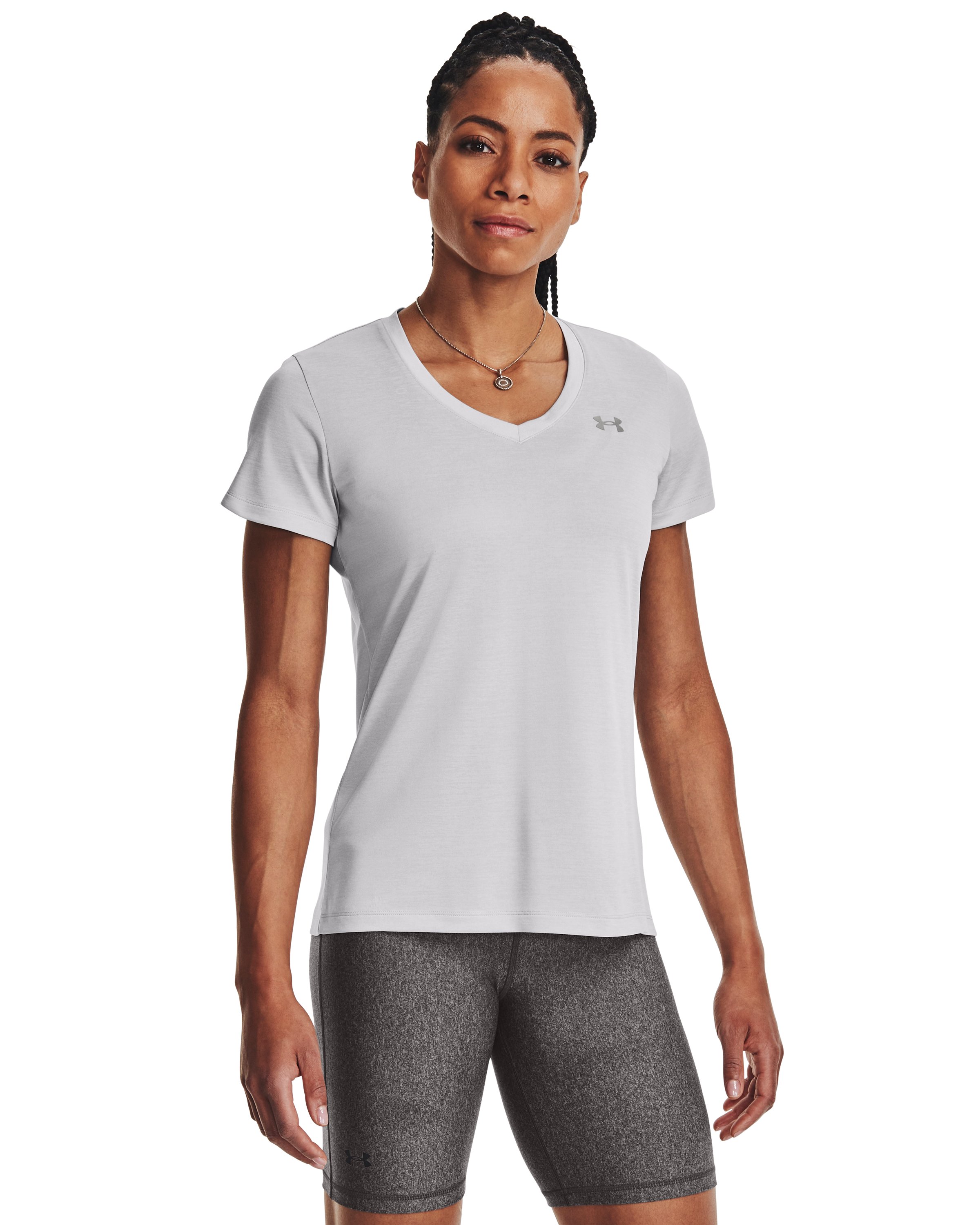 UA Tech Twist Women's V-Neck Short Sleeve 4