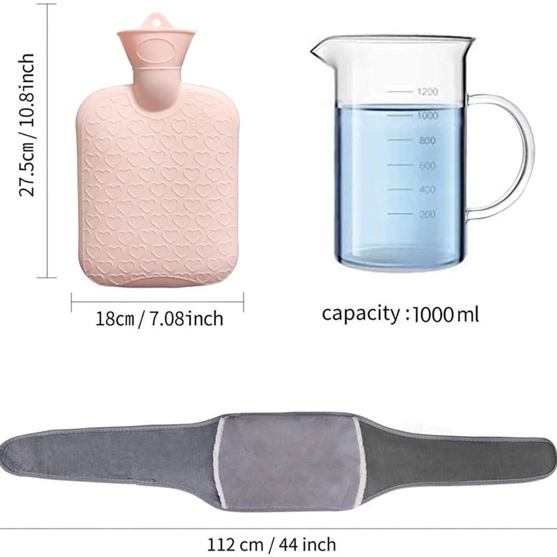 Rubber Hot Water Bag With Soft Waist Cover 4