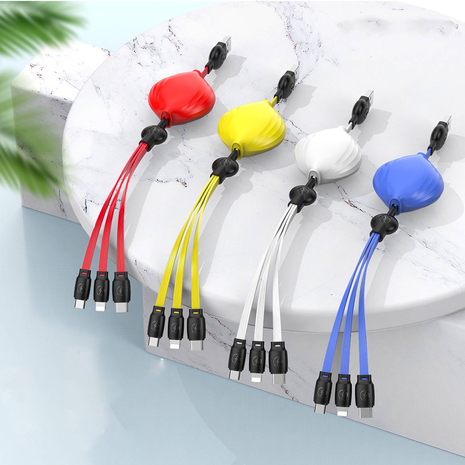 3 In 1 Retractable USB Data Charging Cable 4