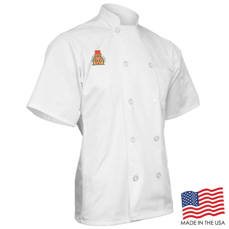 Classic Chef Coat with Short Sleeves (FULL COLOR LOGO) 6