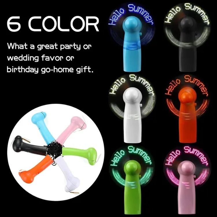 LED Flash Message Fan with Custom Display 2