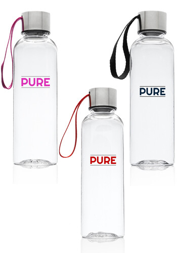 17 oz. Genie Plastic Water Bottle with Strap