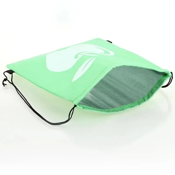 210D Polyester Drawstring Insulated Cooler Bag 8