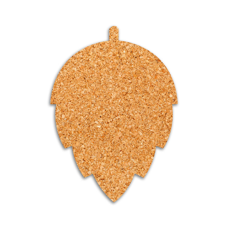1/8" Cork Coaster Hop Shape