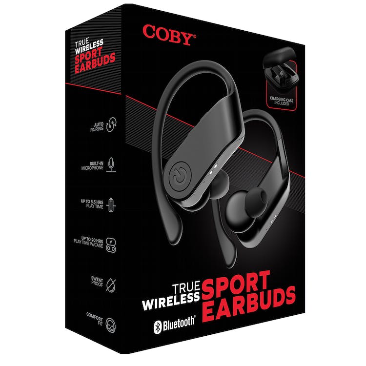 Sport Earbuds - Black Over the Ear 2