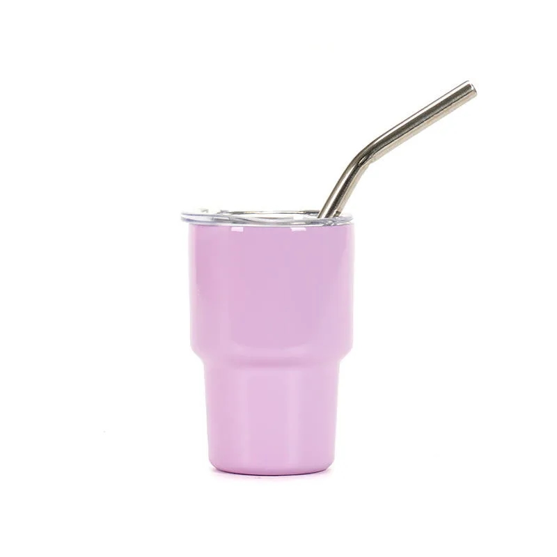 2oz Tumbler Shot Glass for Sublimationwith lids and straws 4
