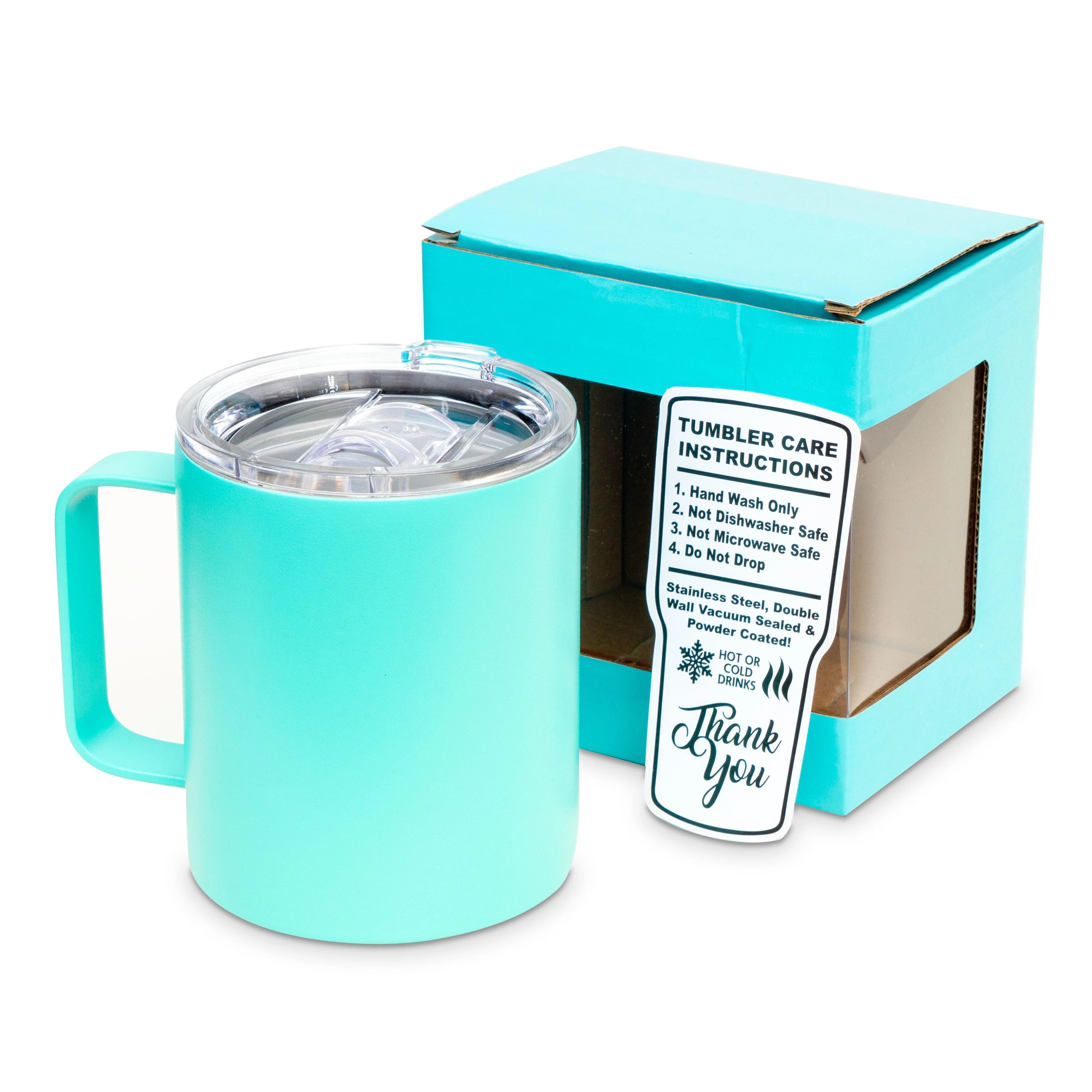 12 Oz. Unbranded Vacuum Insulated Mug w/ Color Matched Window Display Gift Box 7