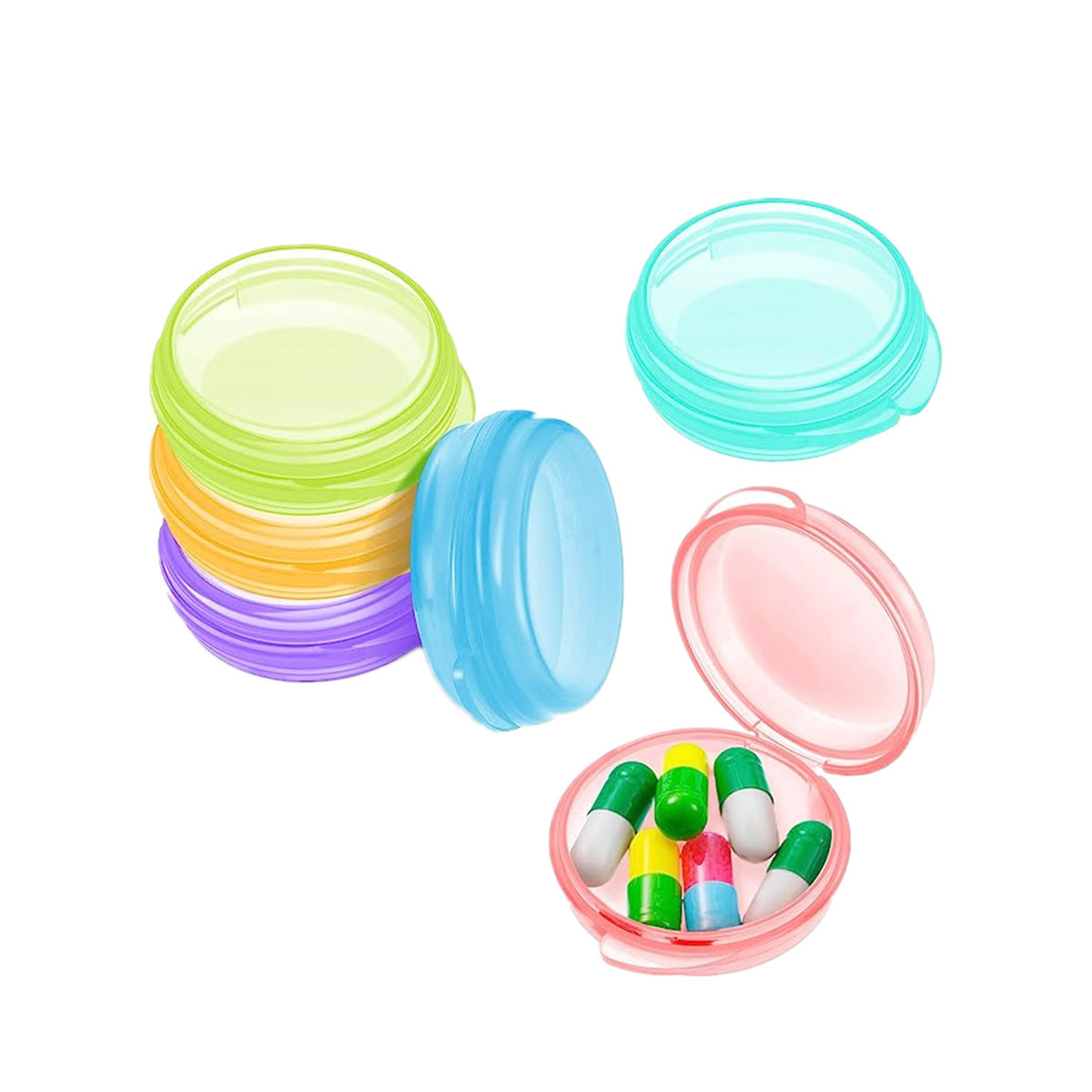 6 Pack Portable Travel Pill Cases 2