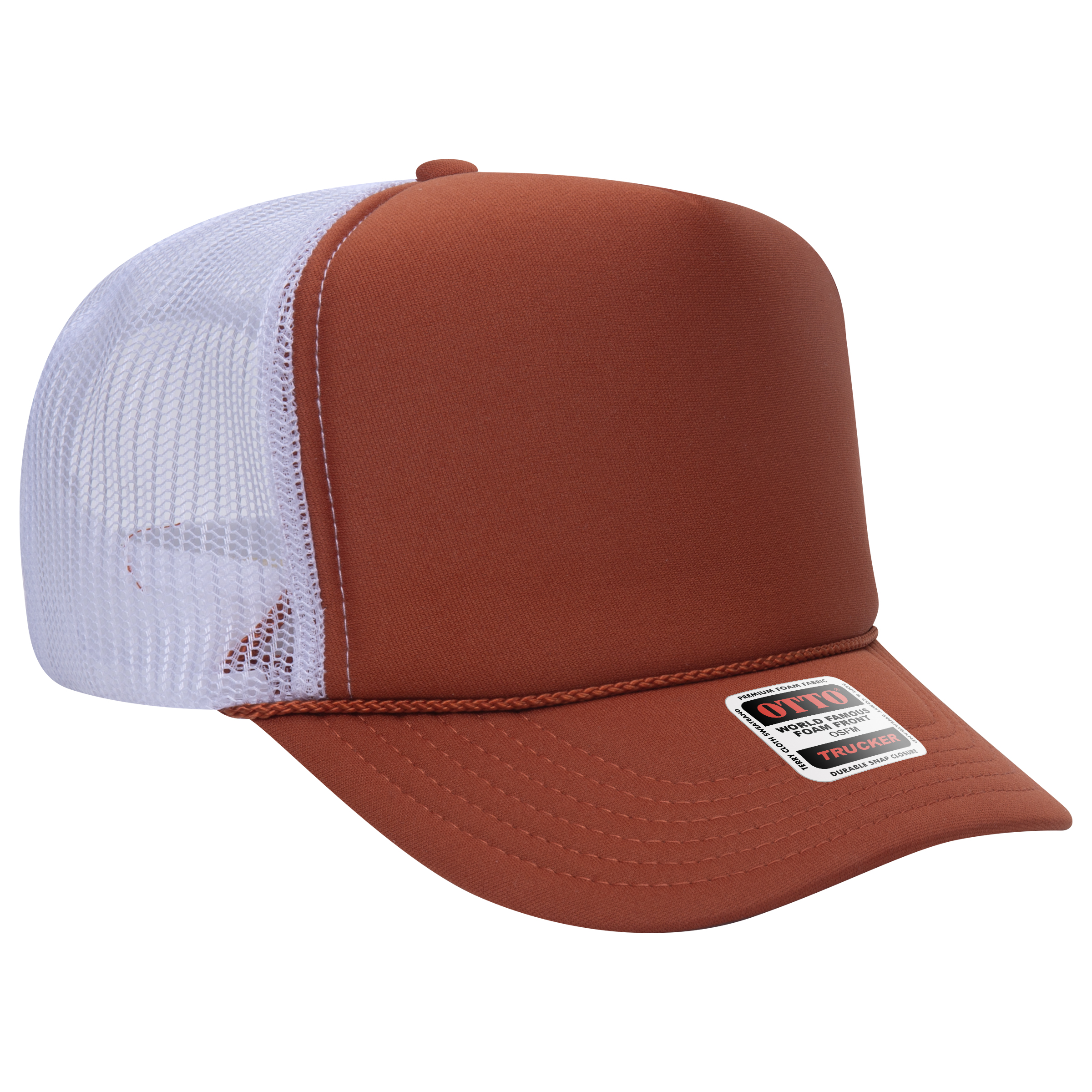 OTTO CAP® 5 Panel High Crown Mesh Back Trucker Hat 54