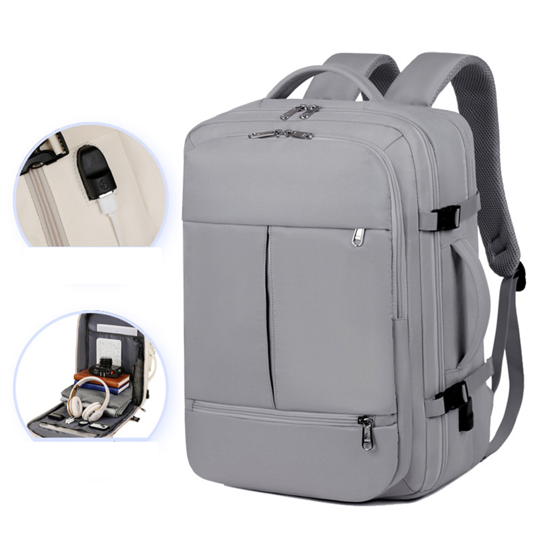 15.6" Computer Backpack Bag Travel Laptop Back Pack Business Expandable Bag for Men and Women 6