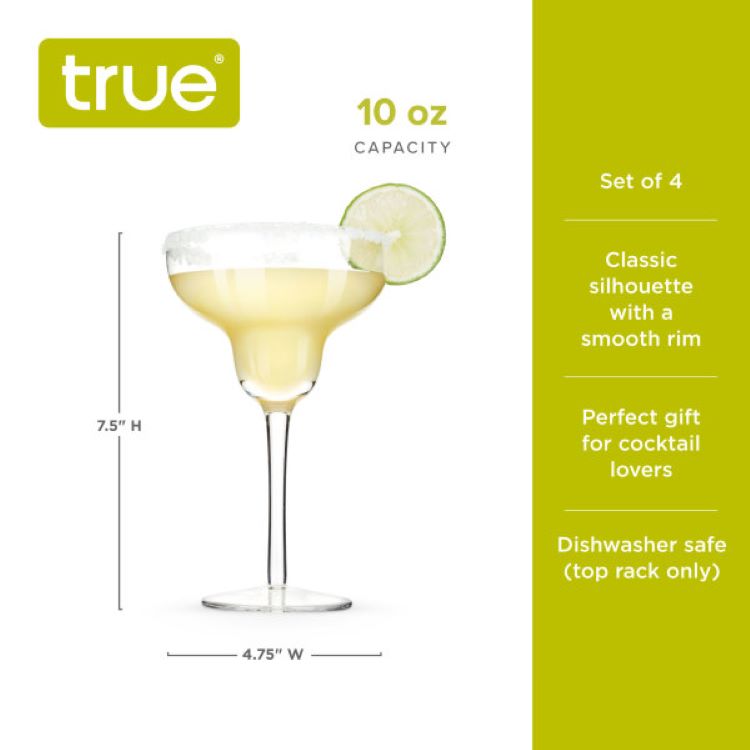 True® Margarita Glass, set of 4 5