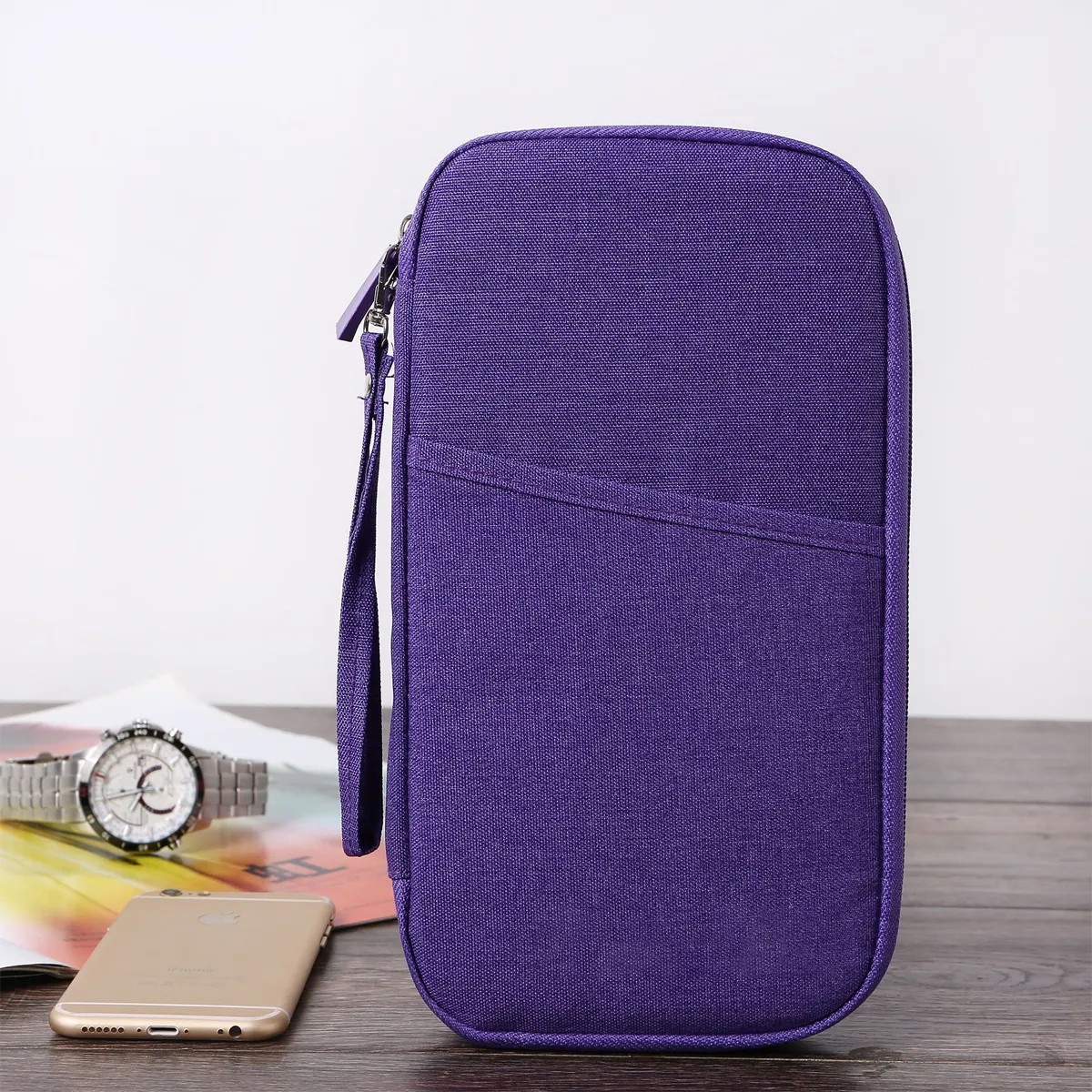 RFID Multi-Function Travel Passport Wallet Organizer Bag 2