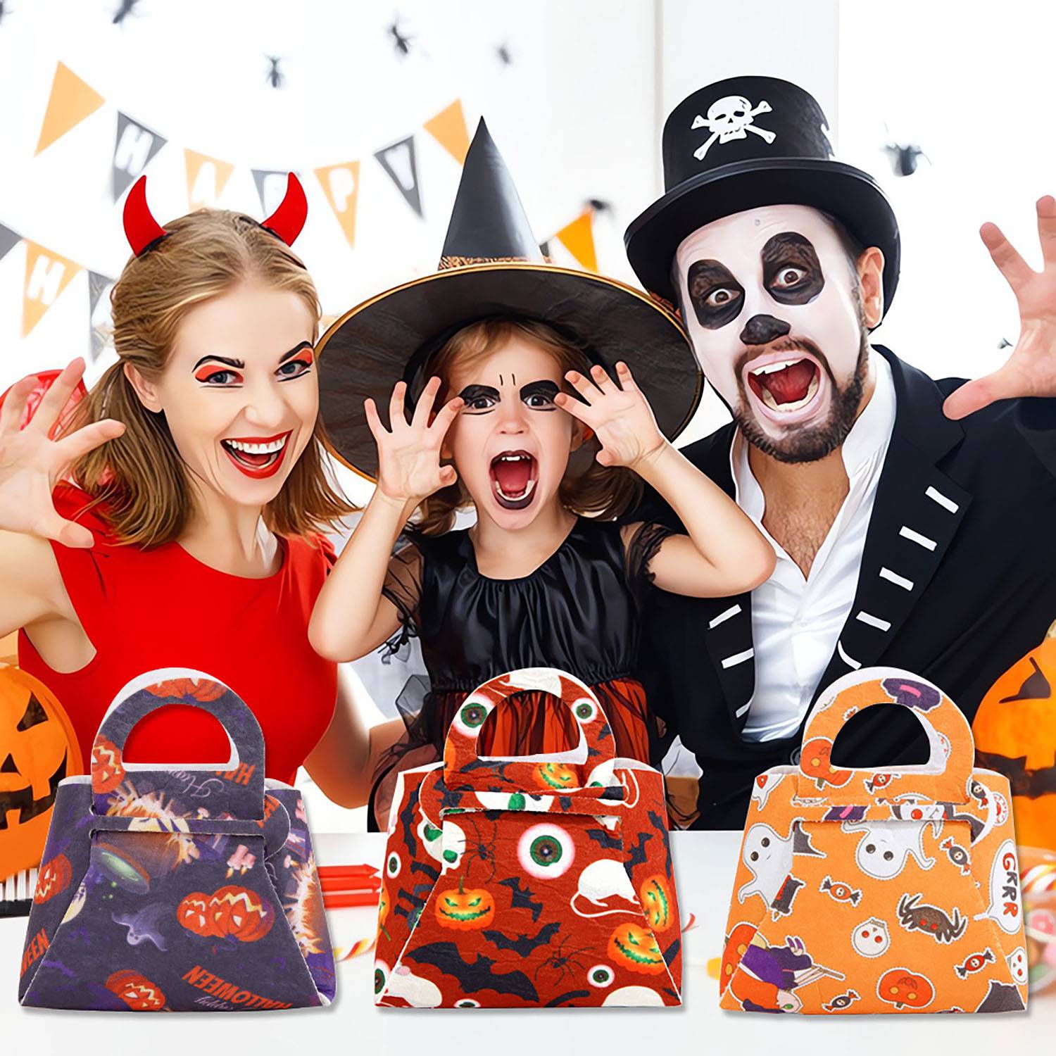 Collapsible Halloween Felt Candy Handbag 1