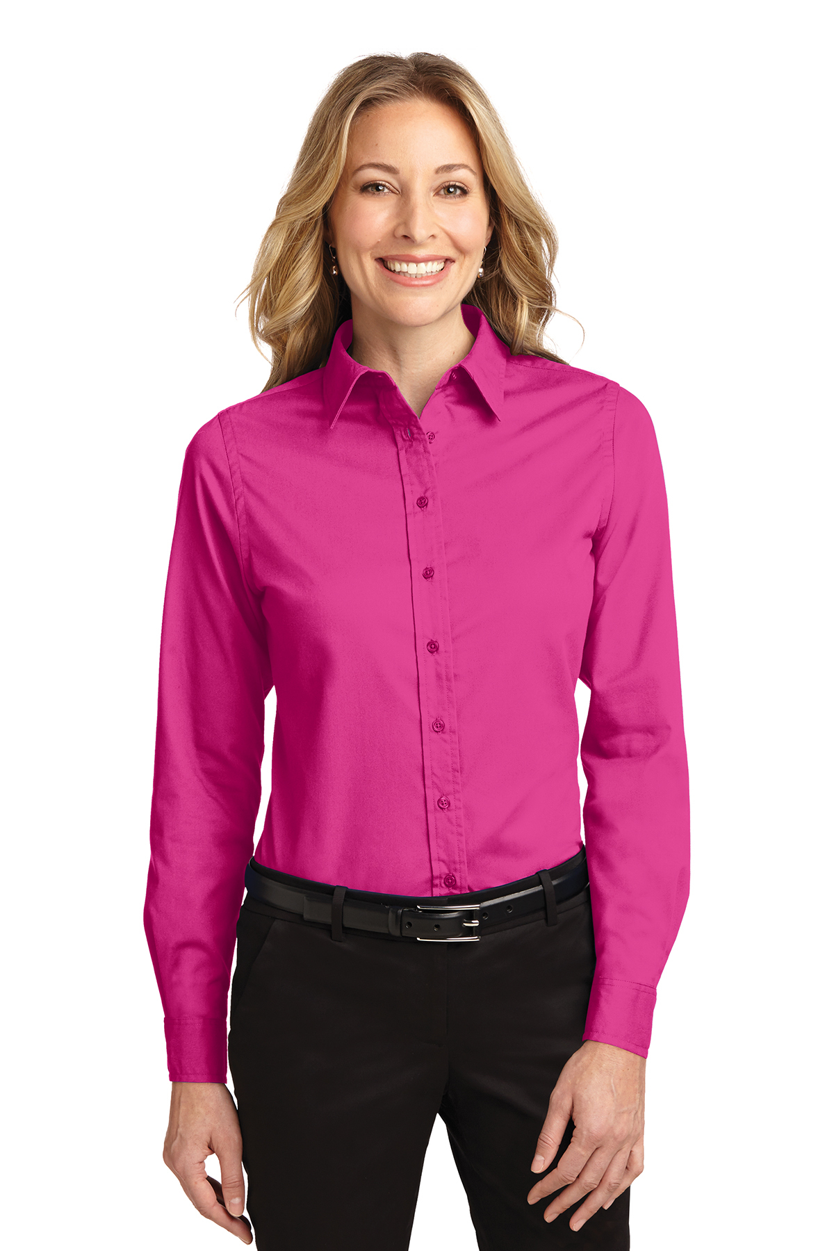 Ladies' Long Sleeve Oxford Button-Down Easy Care Shirts 14