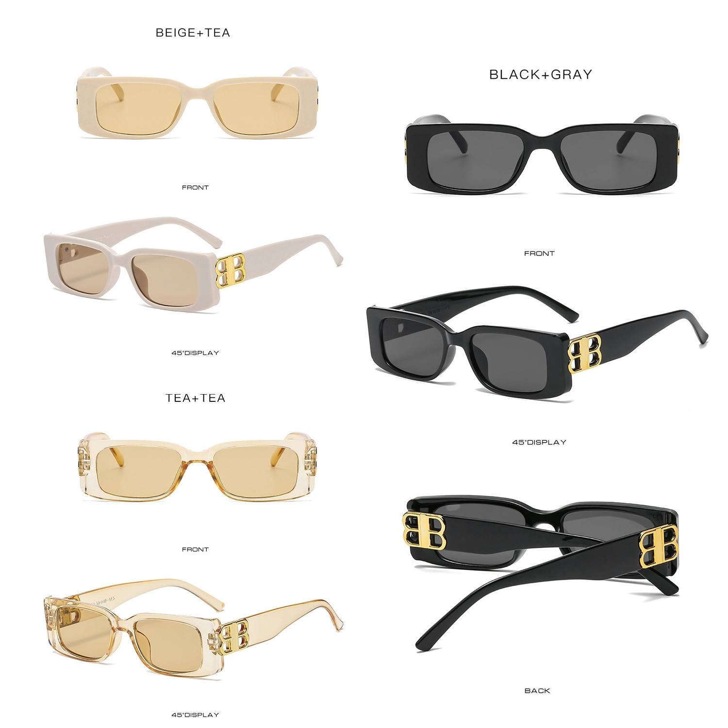 Retro Small Square UV Protection Sunglasses 11