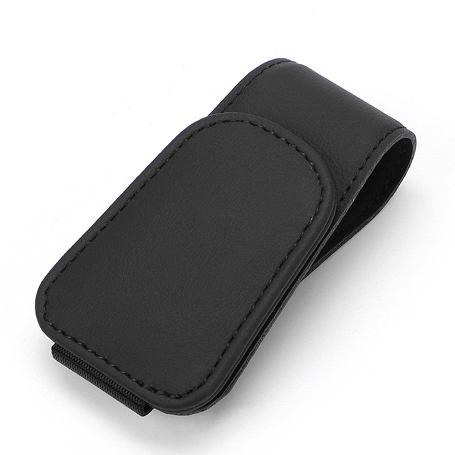 Car Sun Visor PU Leather Sunglass Holder 7
