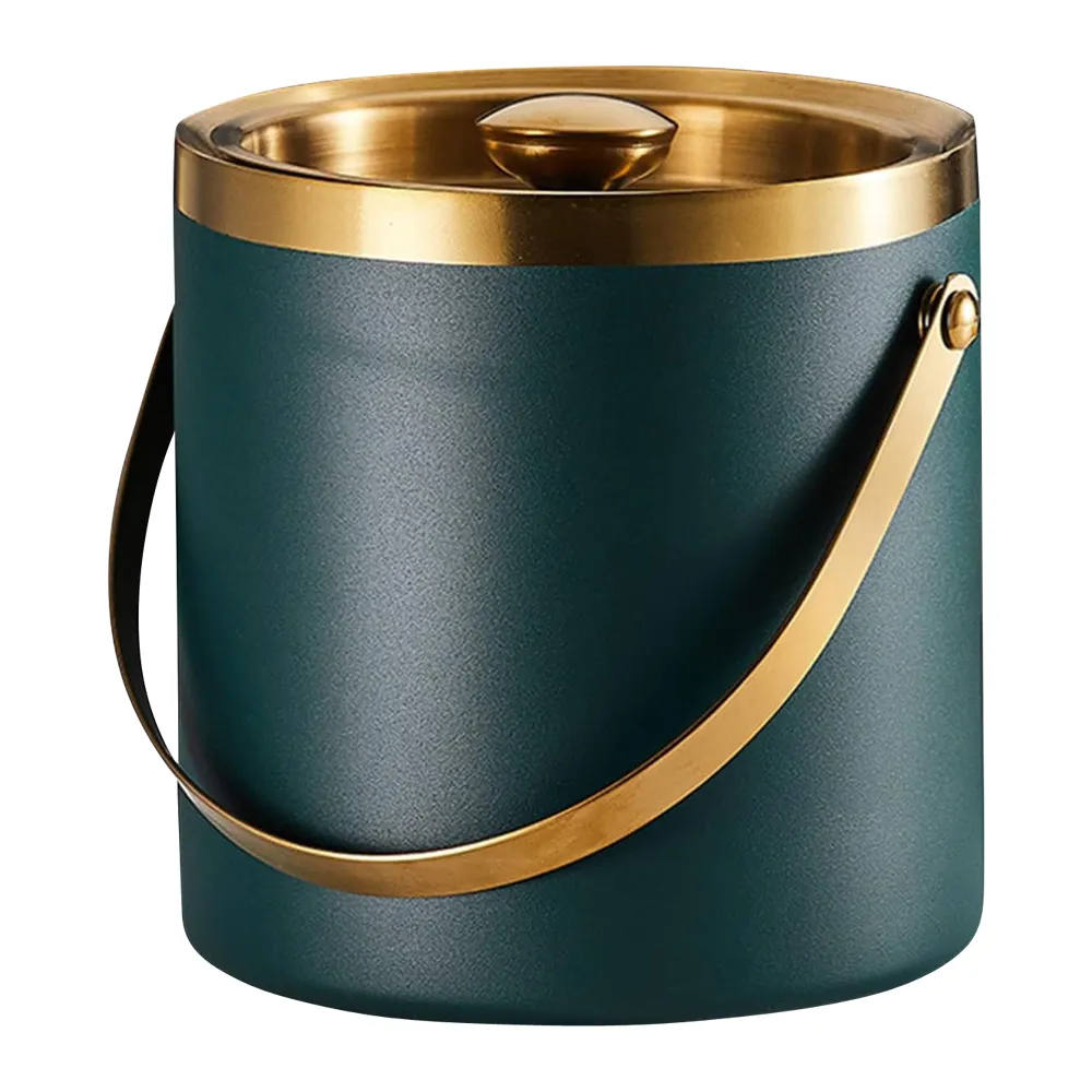 Stainless Steel Ice Bucket with Lid 5