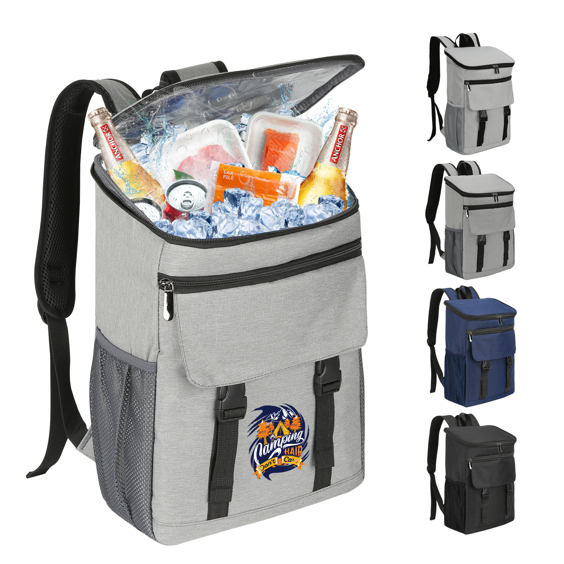 Leakproof 22 Can Insulated Backpack Cooler 6