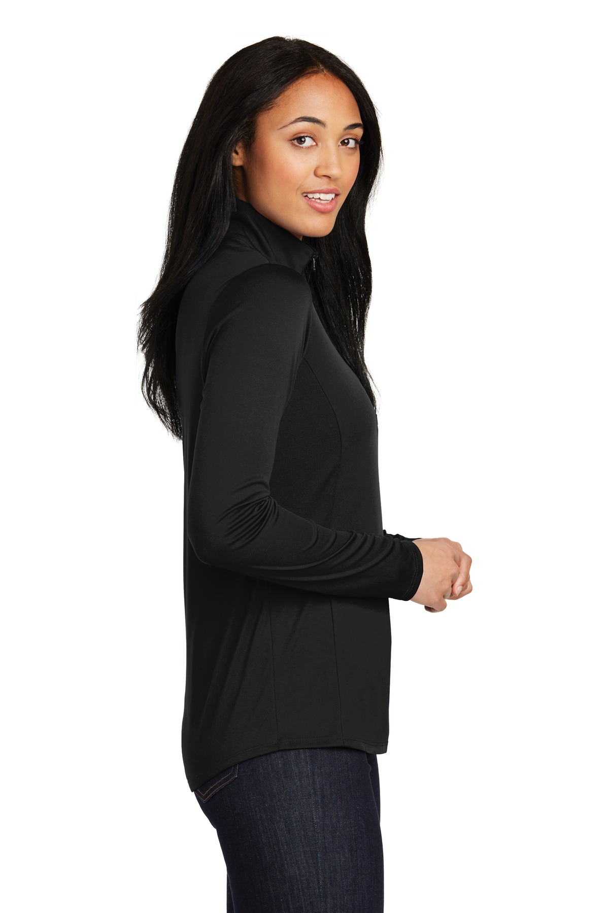 Sport-Tek Women's PosiCharge Competitor 1/4-Zip Pullover. LST357, custom hoodie or sweatshirt with logo imprint 59