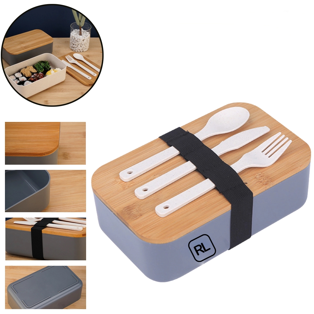 Wheat Straw Bento Box Set 1