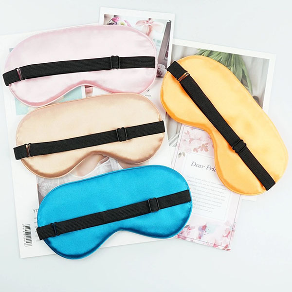 2020 New Double-Side Silk Satin Soft Travel Sleep Eye Mask 1