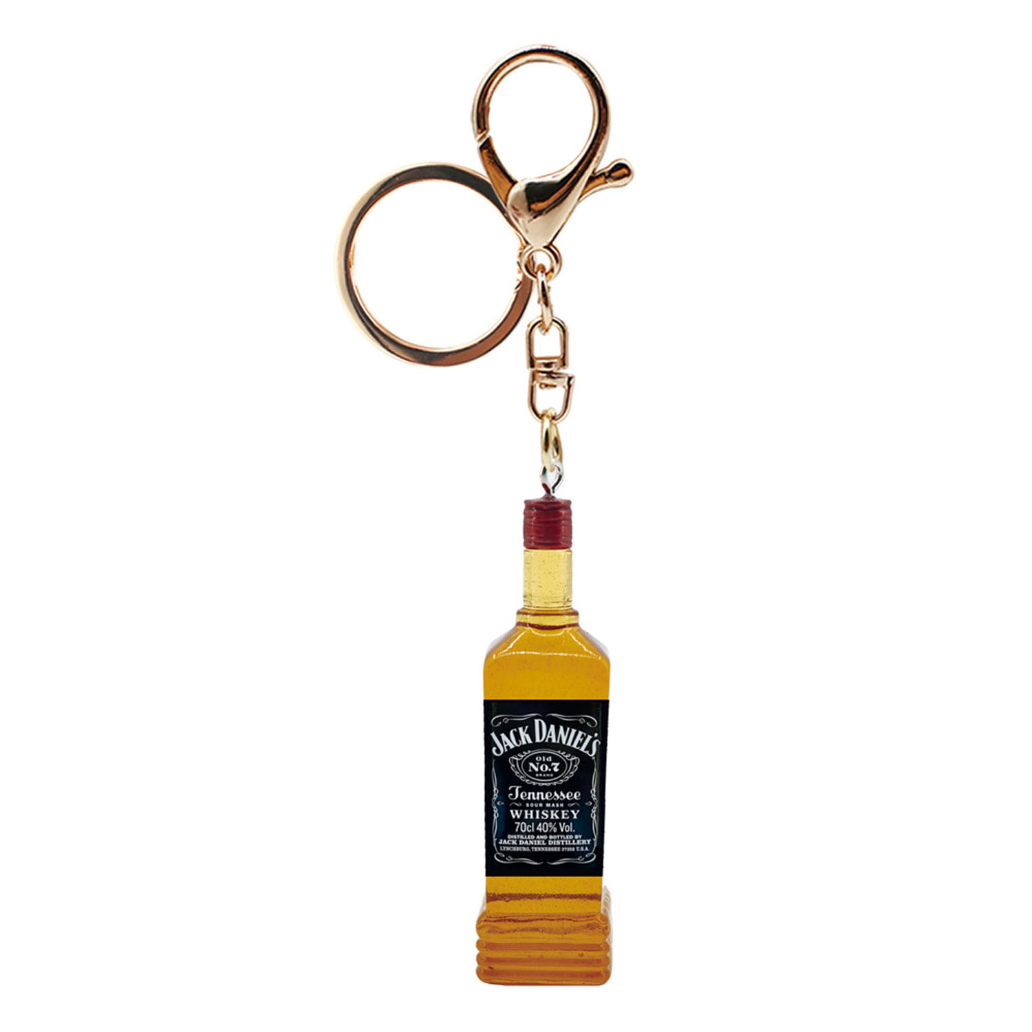 Mini Resin Whiskey Bottle Shaped Key Chain 4