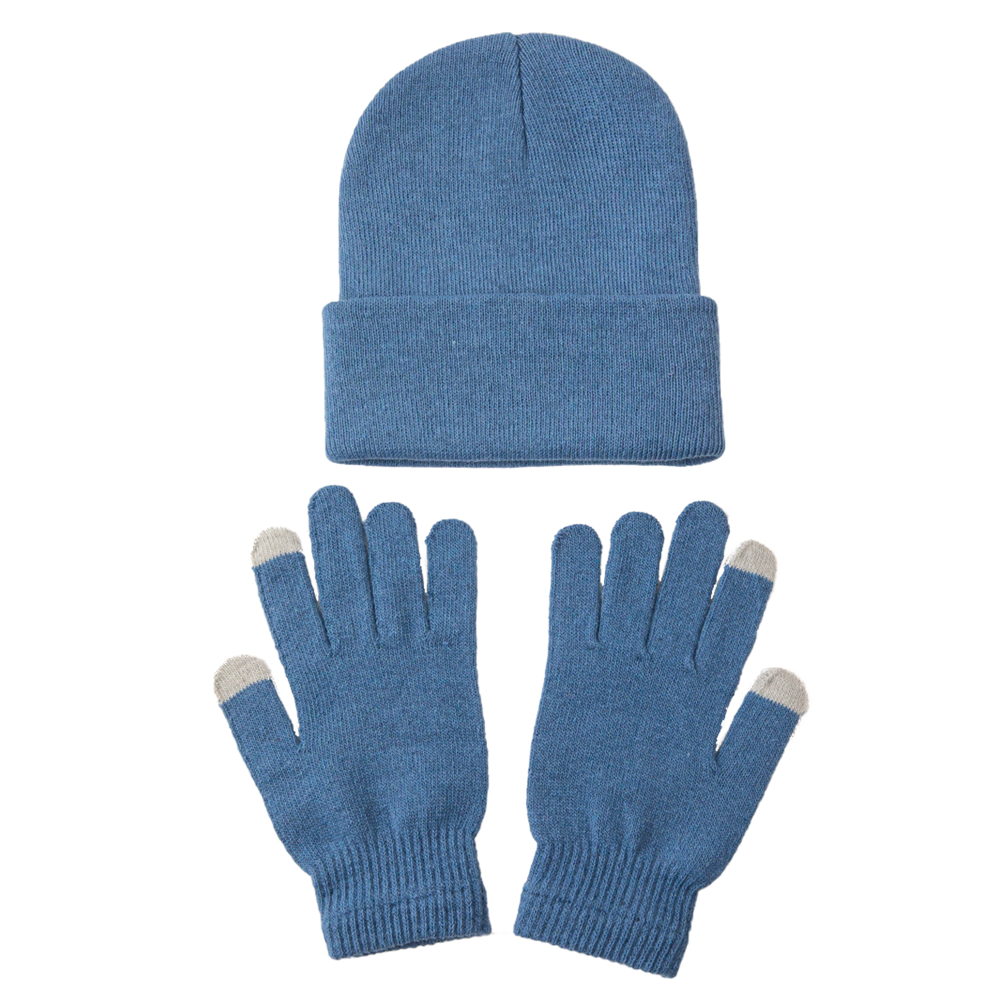MOQ50 Solid Color Hat And Gloves Warm 2-Piece Set 7