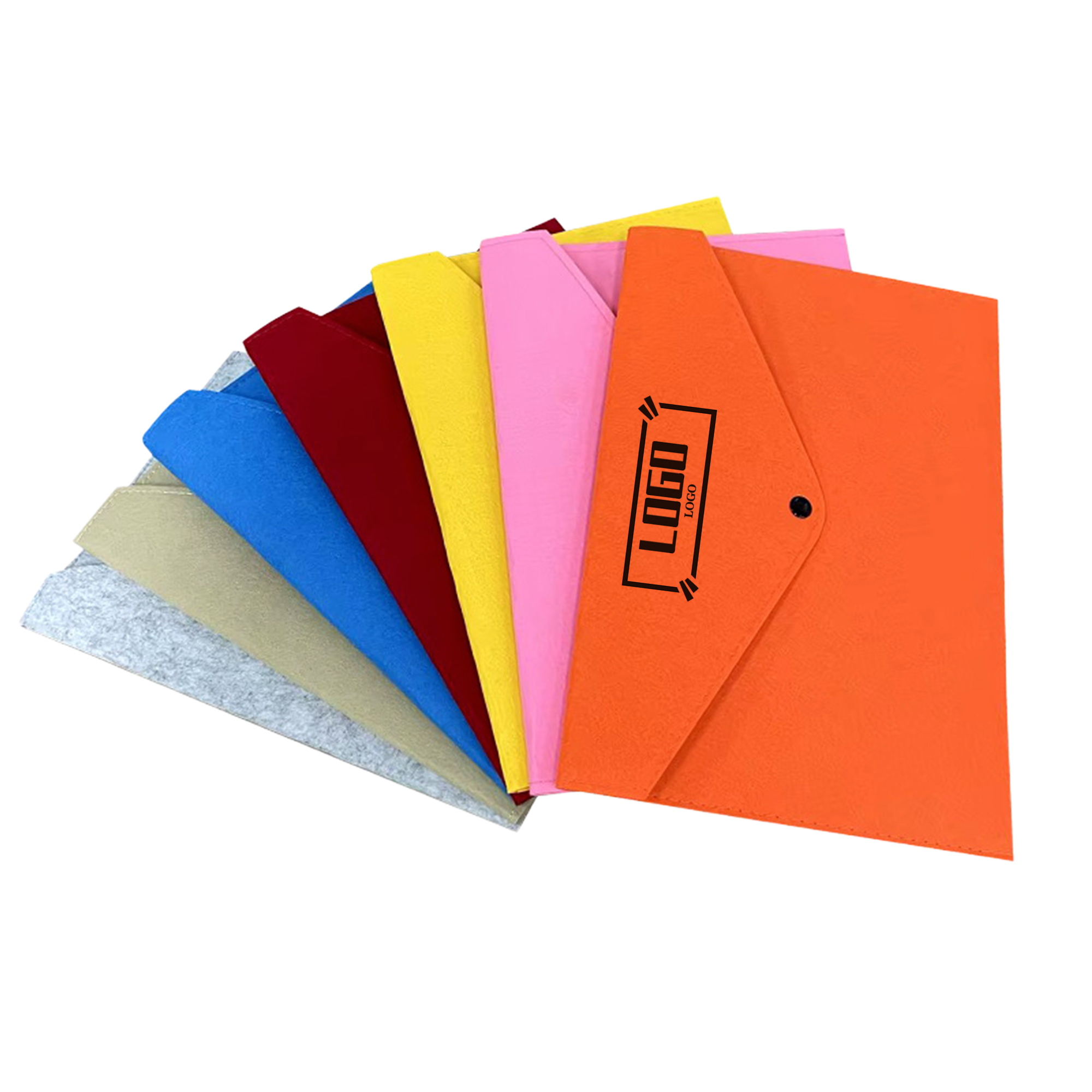 A4 Felt Document Sleeve With Snap Closure For Office 1