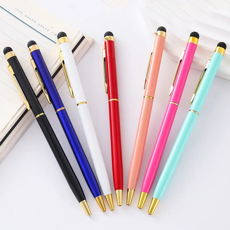 Gold Trim Metallic Twister Stylus Pen 3