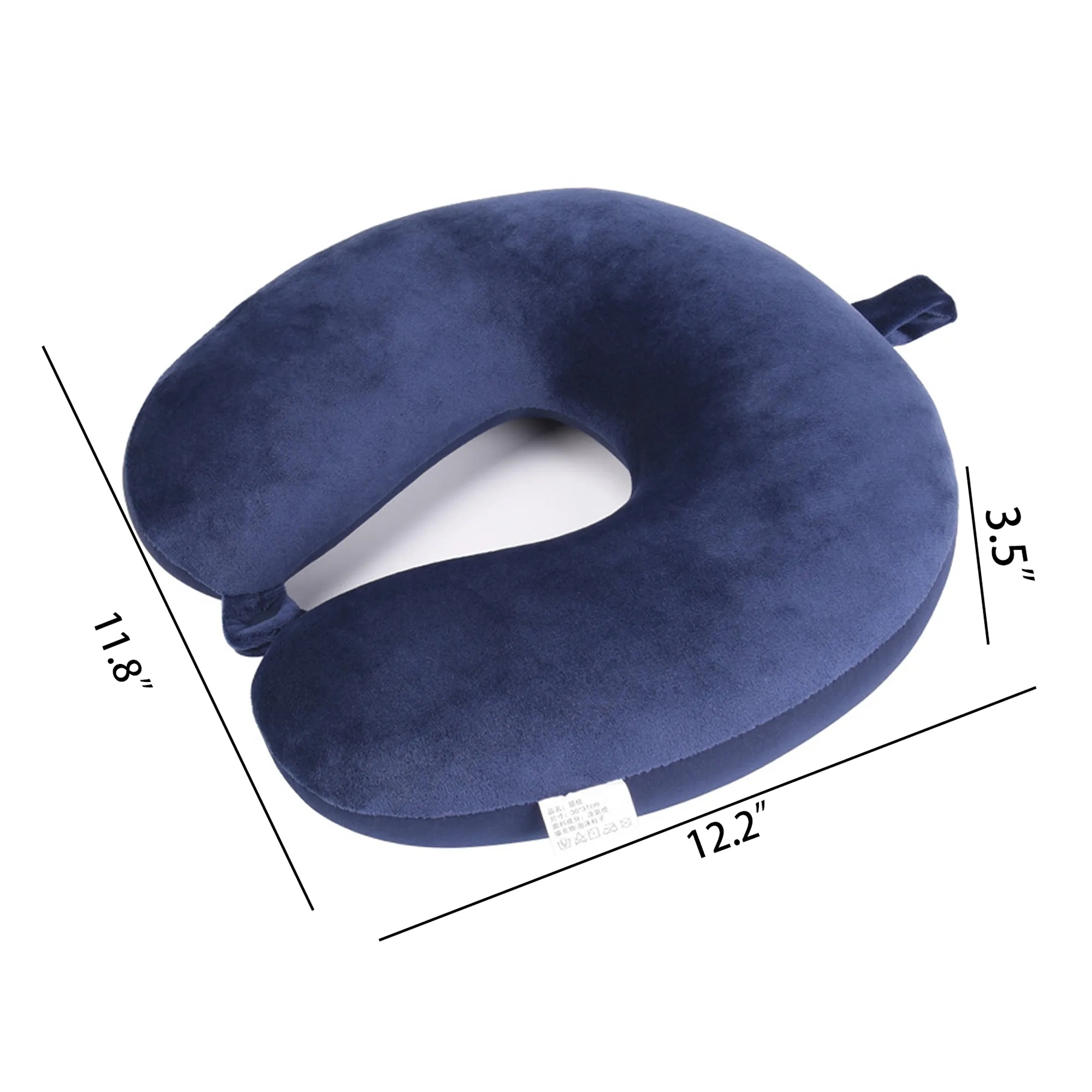 Soft Crystal Velvet U-Shaped Neck Pillow 1