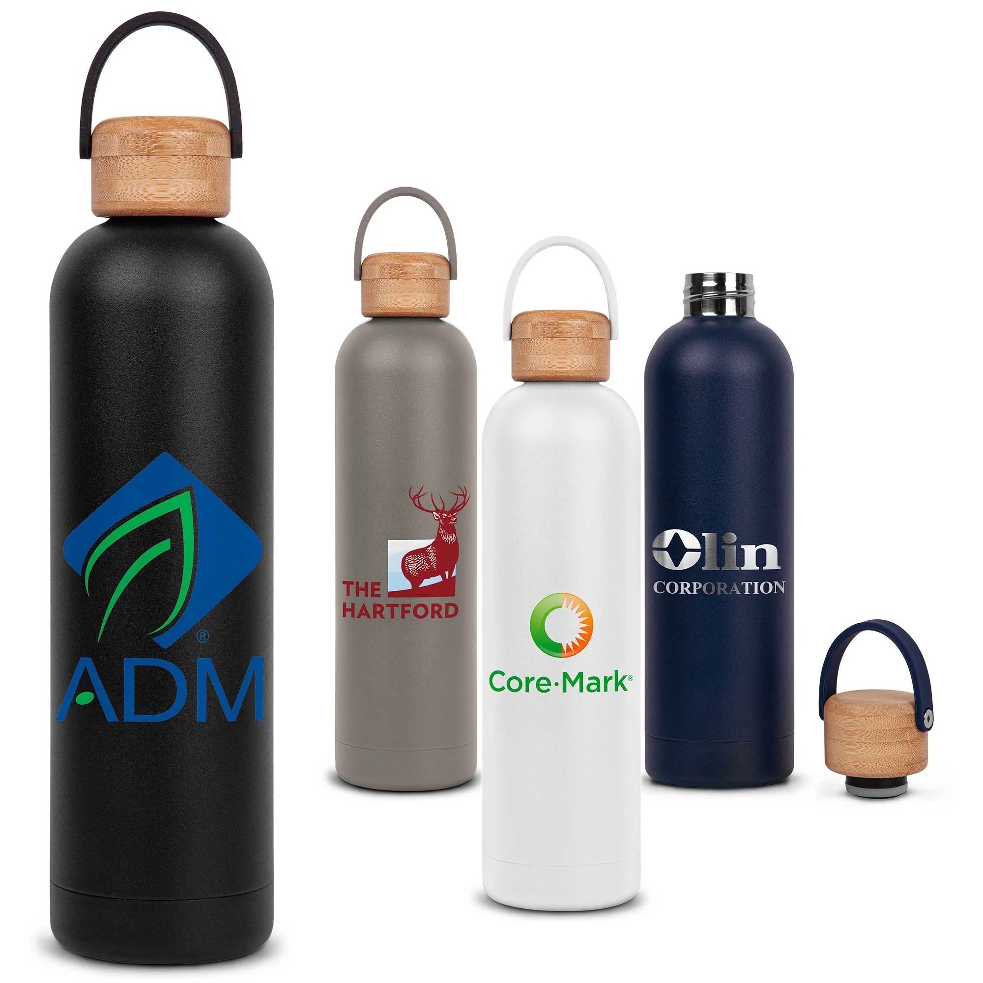 Allegra Bottle with Bamboo Lid 25 oz., custom water bottle with logo imprint 6