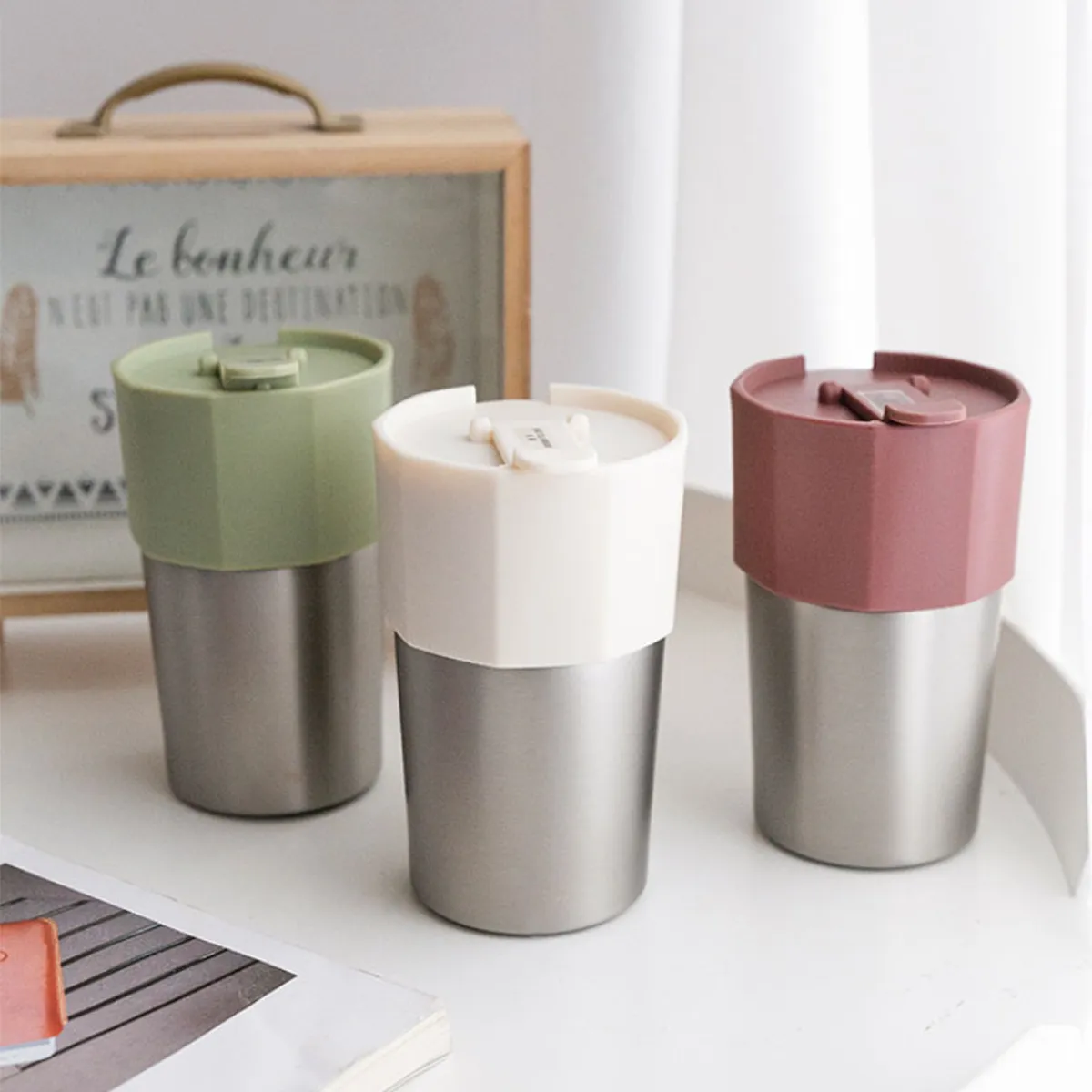 Portable Temperature Retention Double Layer Coffee Mug 2