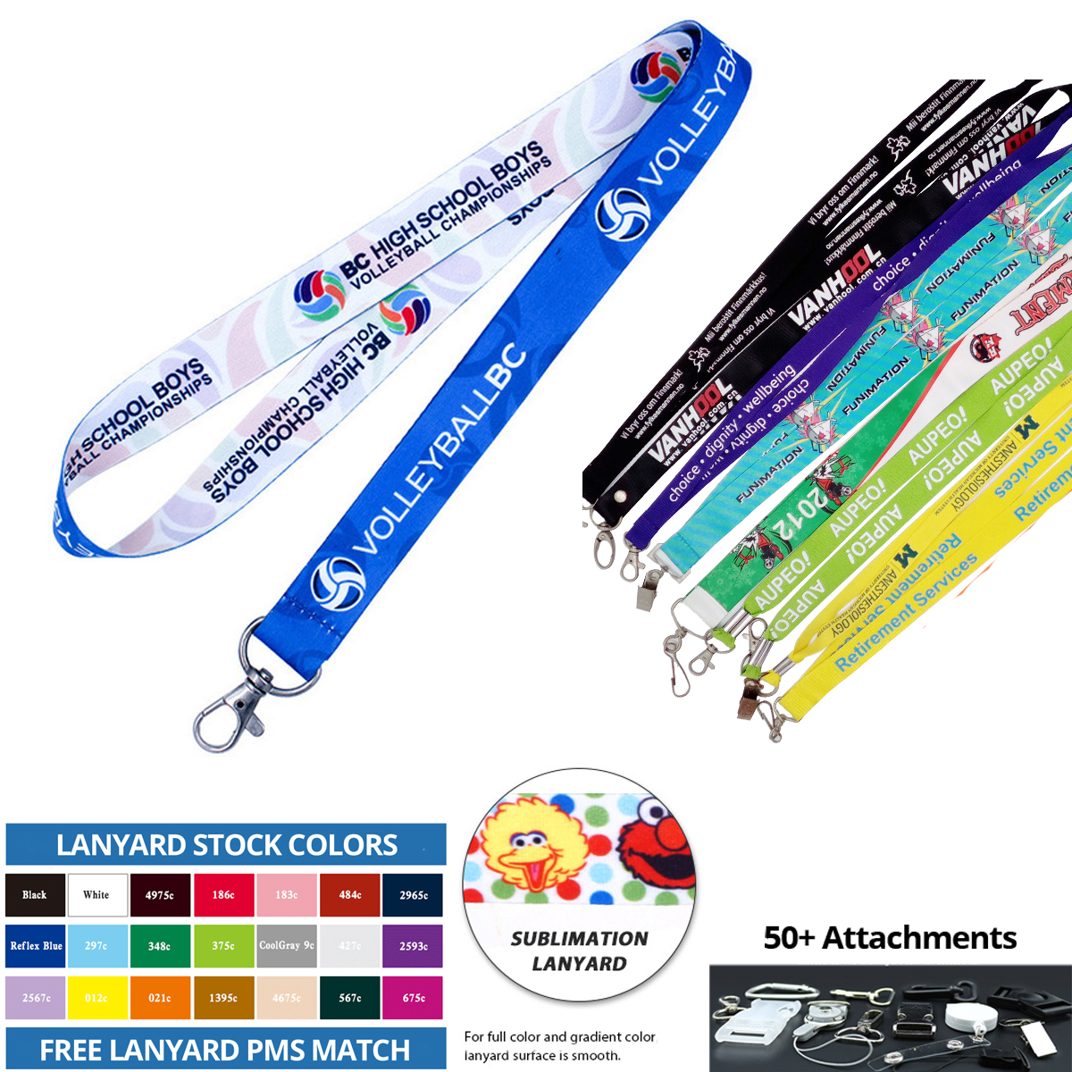 Custom 5/8" Polyester Lanyard - Full Color 2
