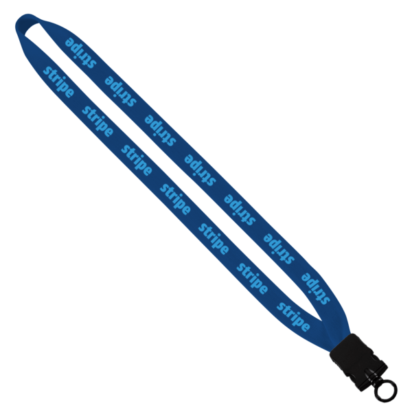 3/4" Cotton Lanyard with Plastic Snap-Buckle Release & O-Ring 13