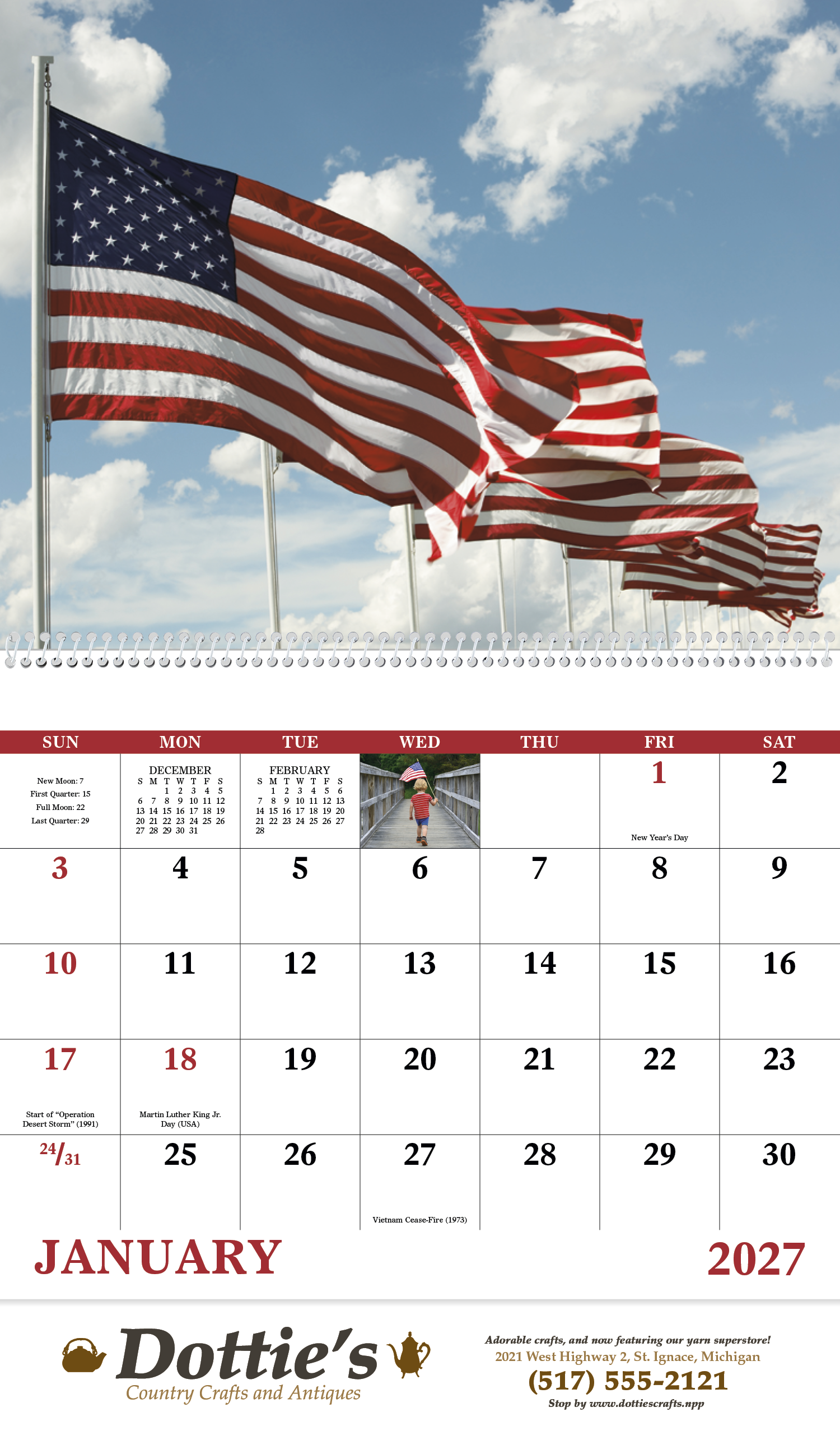 Good Value™ Celebrate America - Spiral Calendar 34