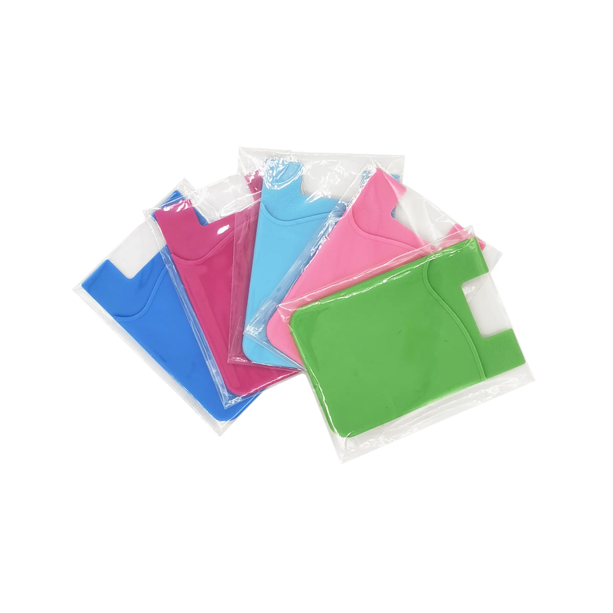 MOQ 100 PCS Silicone Cell Phone Wallet Stick 5