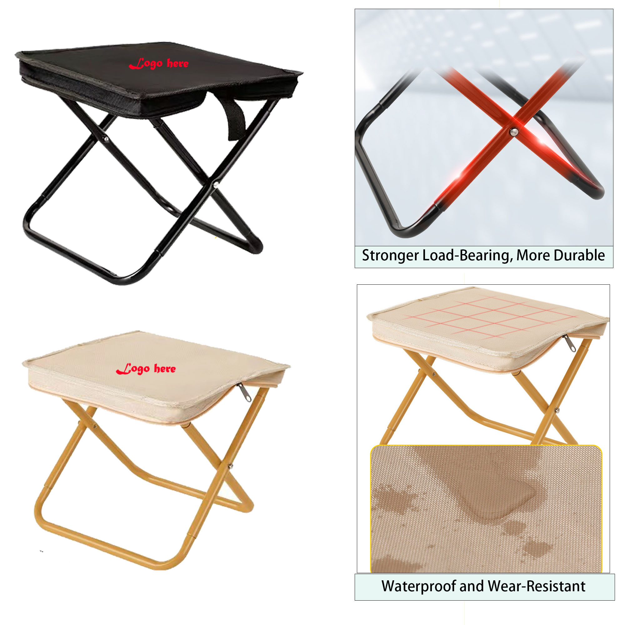 Lightweight Foldable Stool for Travel and Outdoors 2