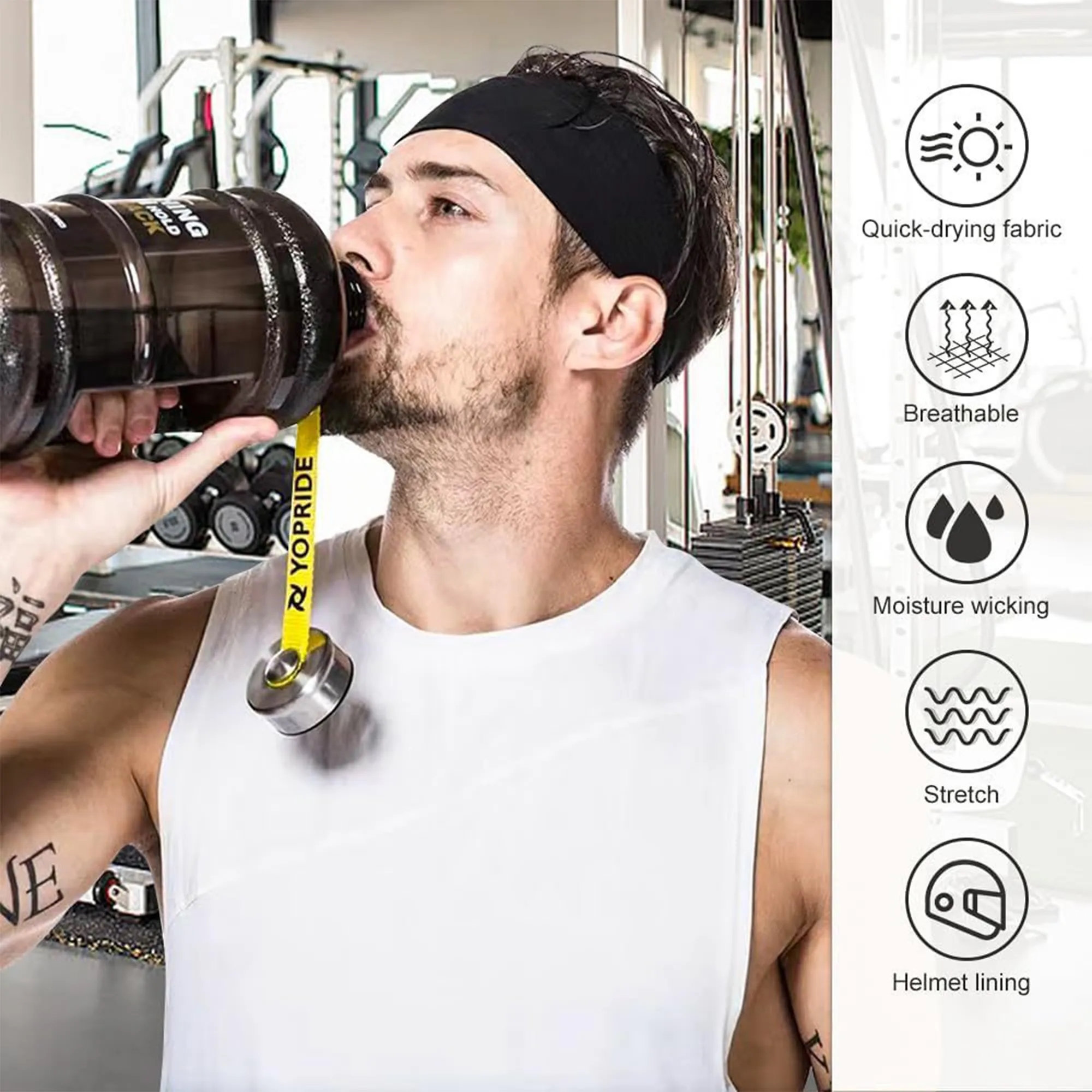 Anti-Slip Sweatproof Sports Headband 9