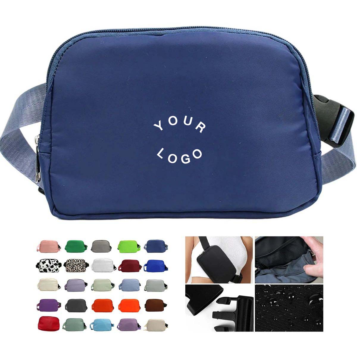 Polyester Crossbody Organizer Bag with Strap 26