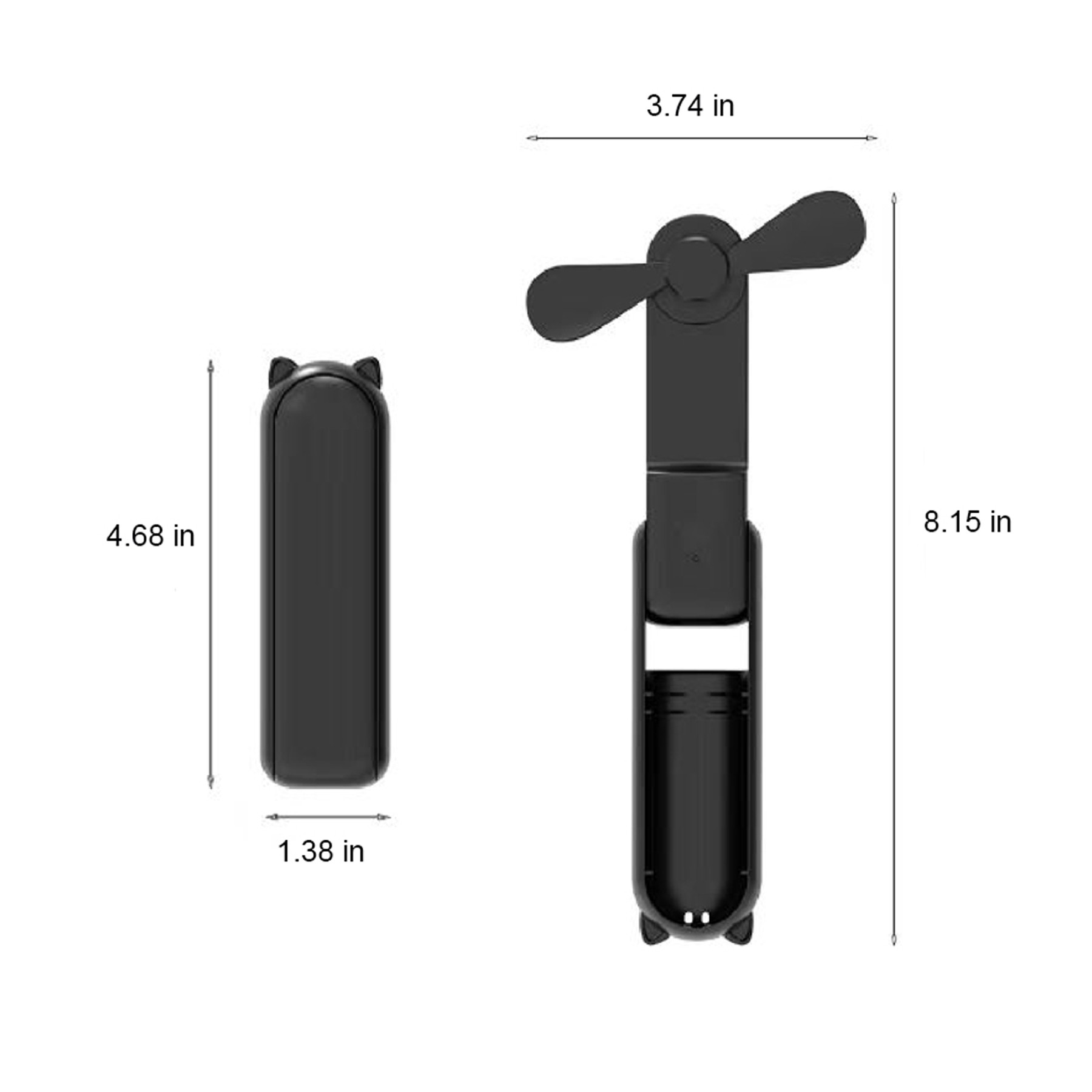 Foldable USB Personal Handheld Mini Fan/Power Bank 6