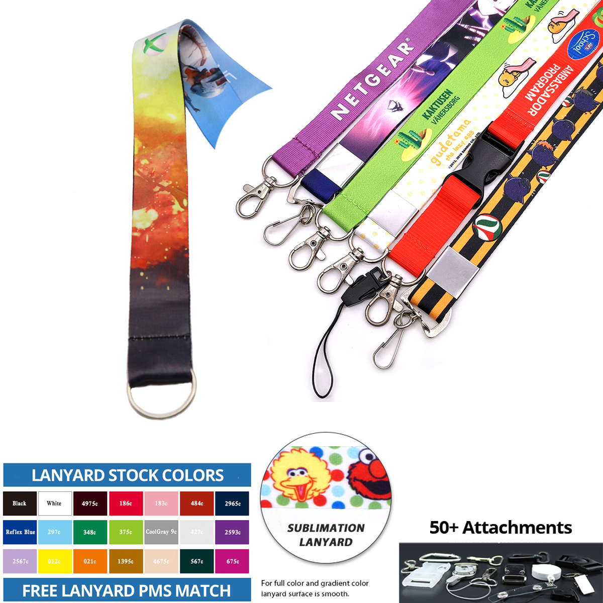 Custom 3/4" Polyester Lanyard - Full Color 4