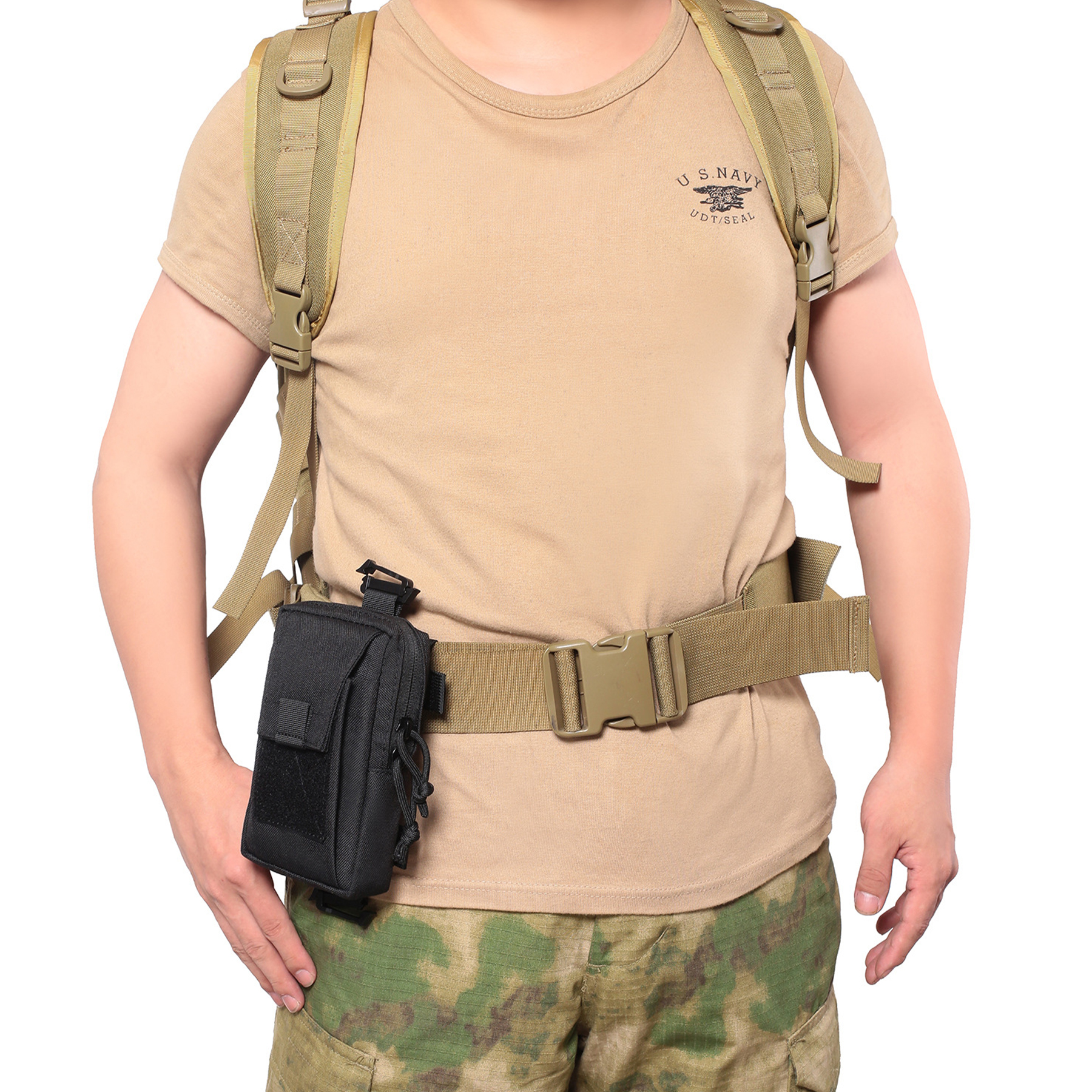 Nylon Outdoor tactical belt phone waist pack 5
