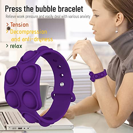 Decompression Silicone Toy Bracelet / Adjustable Buckle 3
