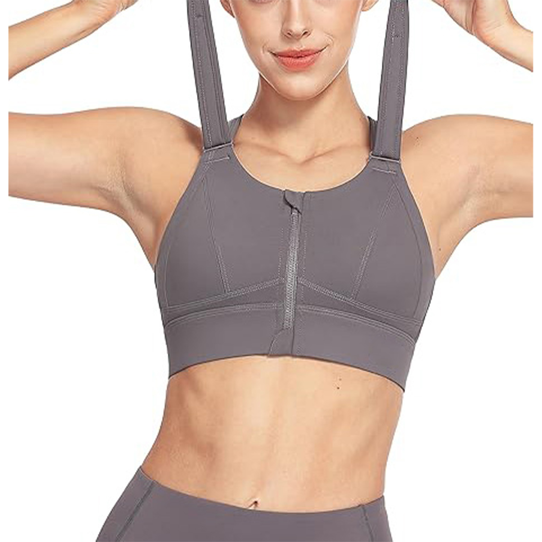 Women's Adjustable Zipper Front Bra 15