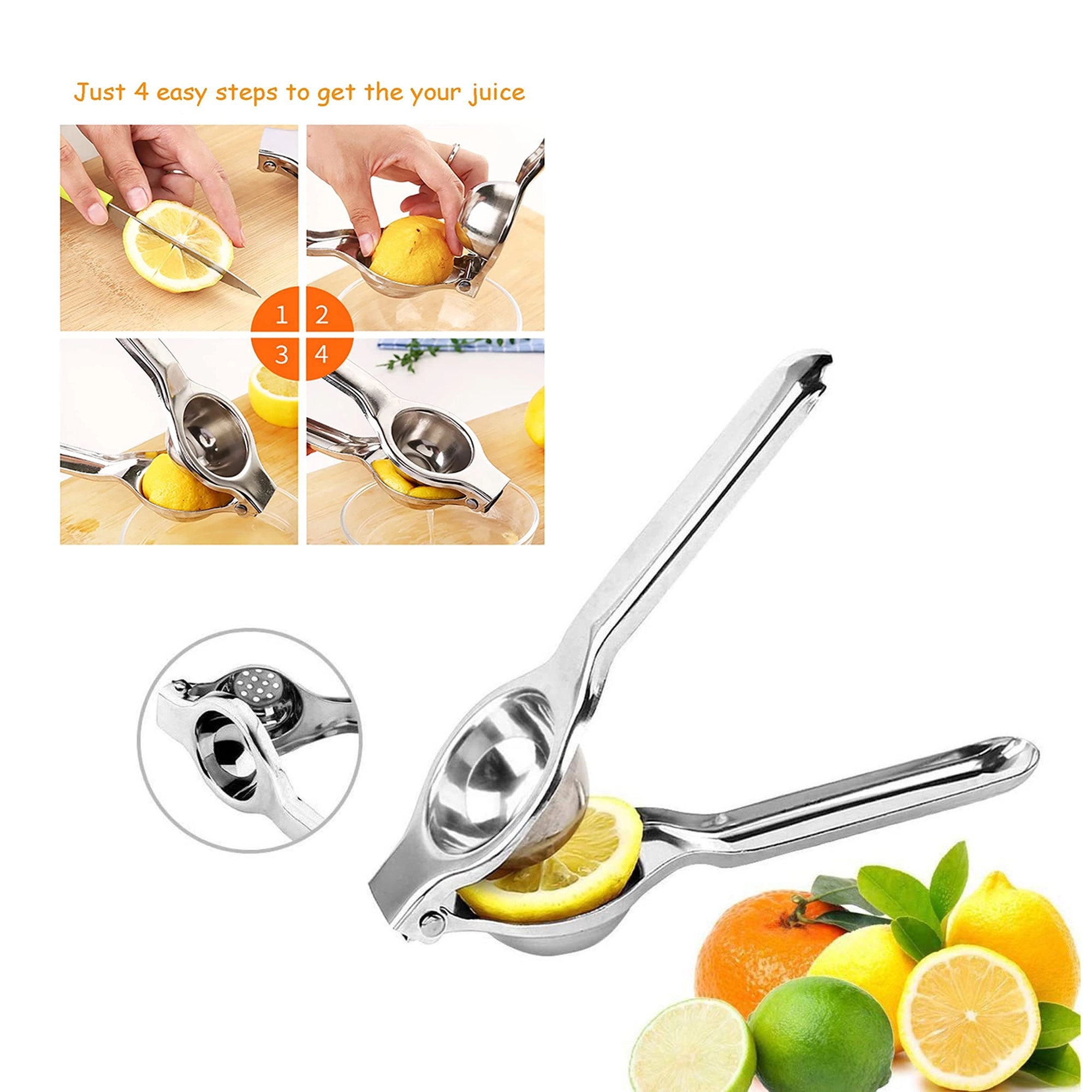 Manual Stainless Steel lemon Clip. MOQ 100PCS 2