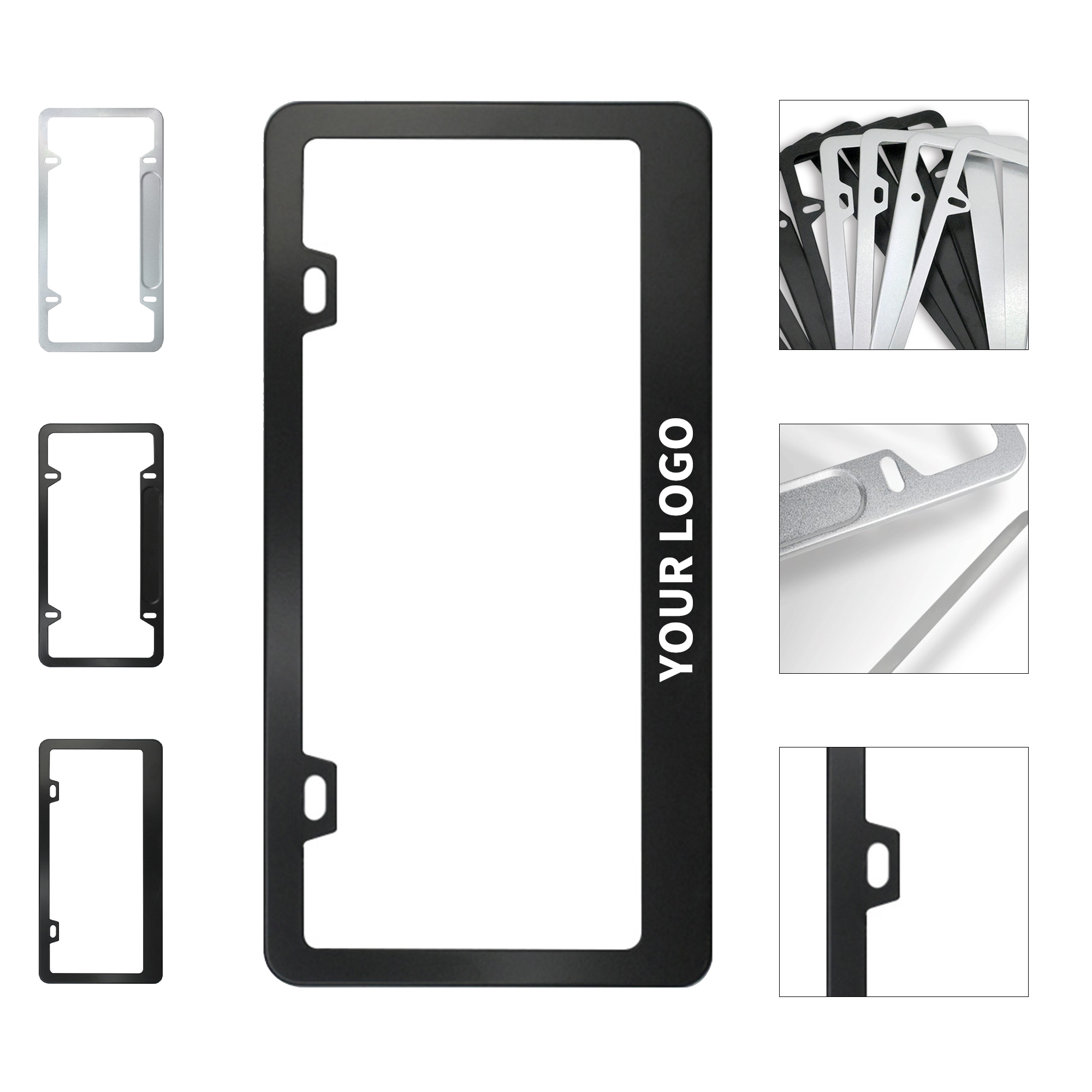 Chrome Finish Abs License Plate Frame 3
