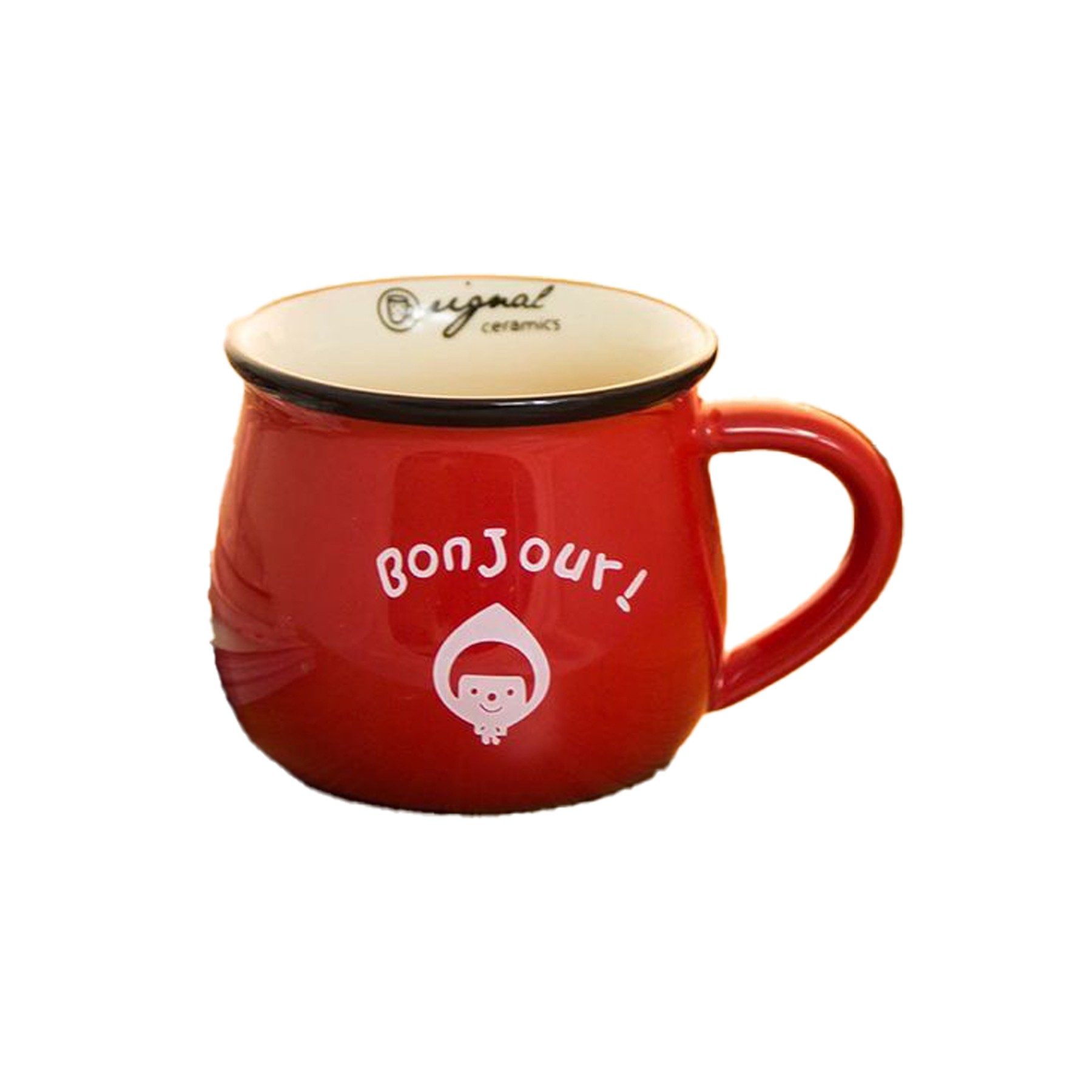 12oz Ceramic Egg-Shaped Mug 4