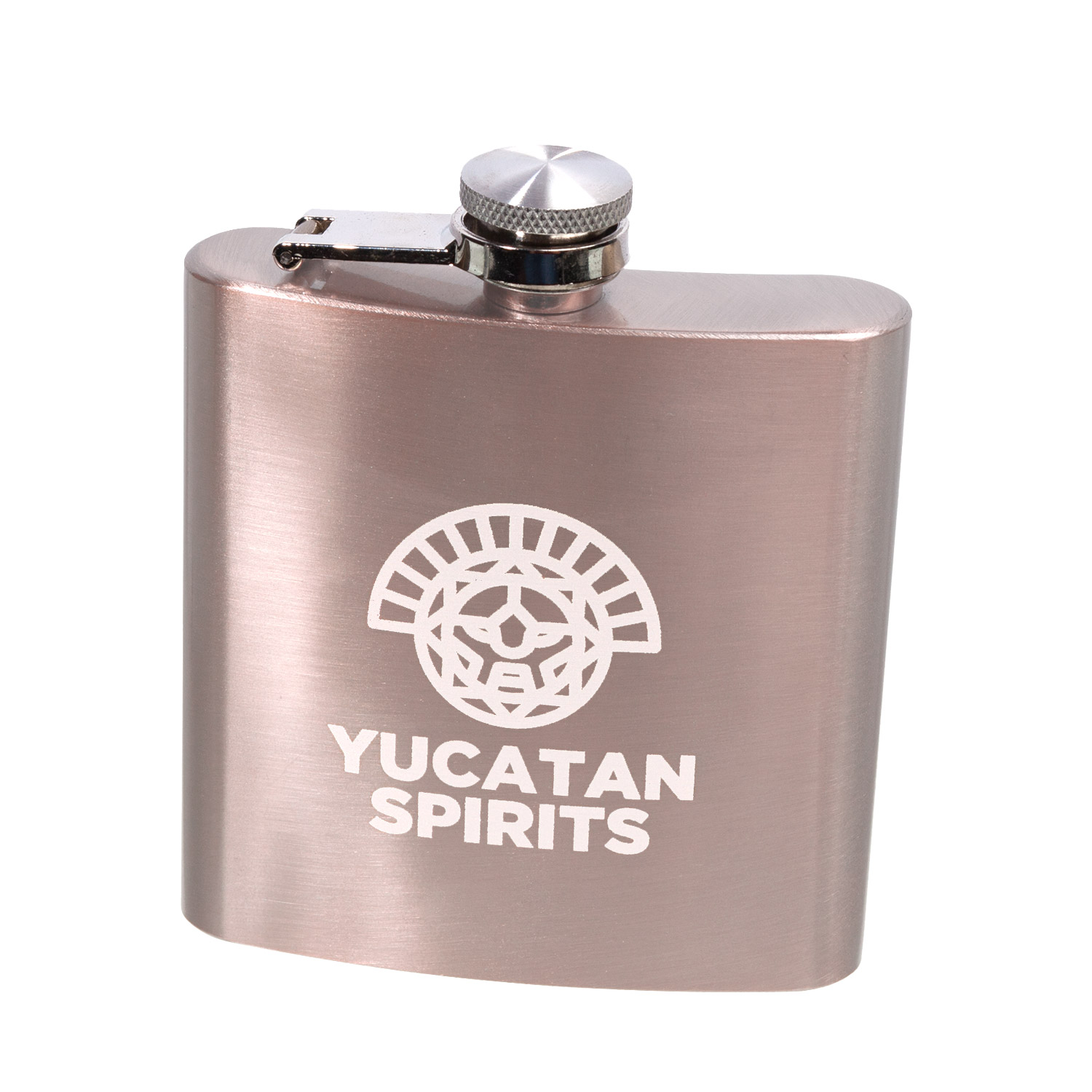 6 oz. Lazio Stainless Steel Hip Flask (Engraved Imprint), custom water bottle with logo imprint 9
