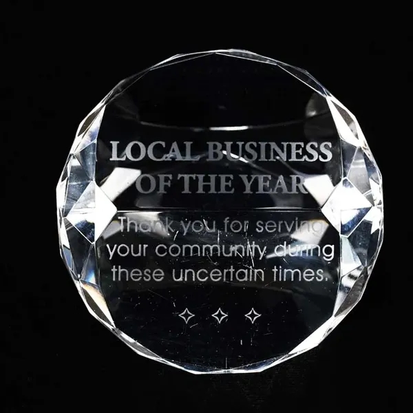 Round Diamond Paperweight 5