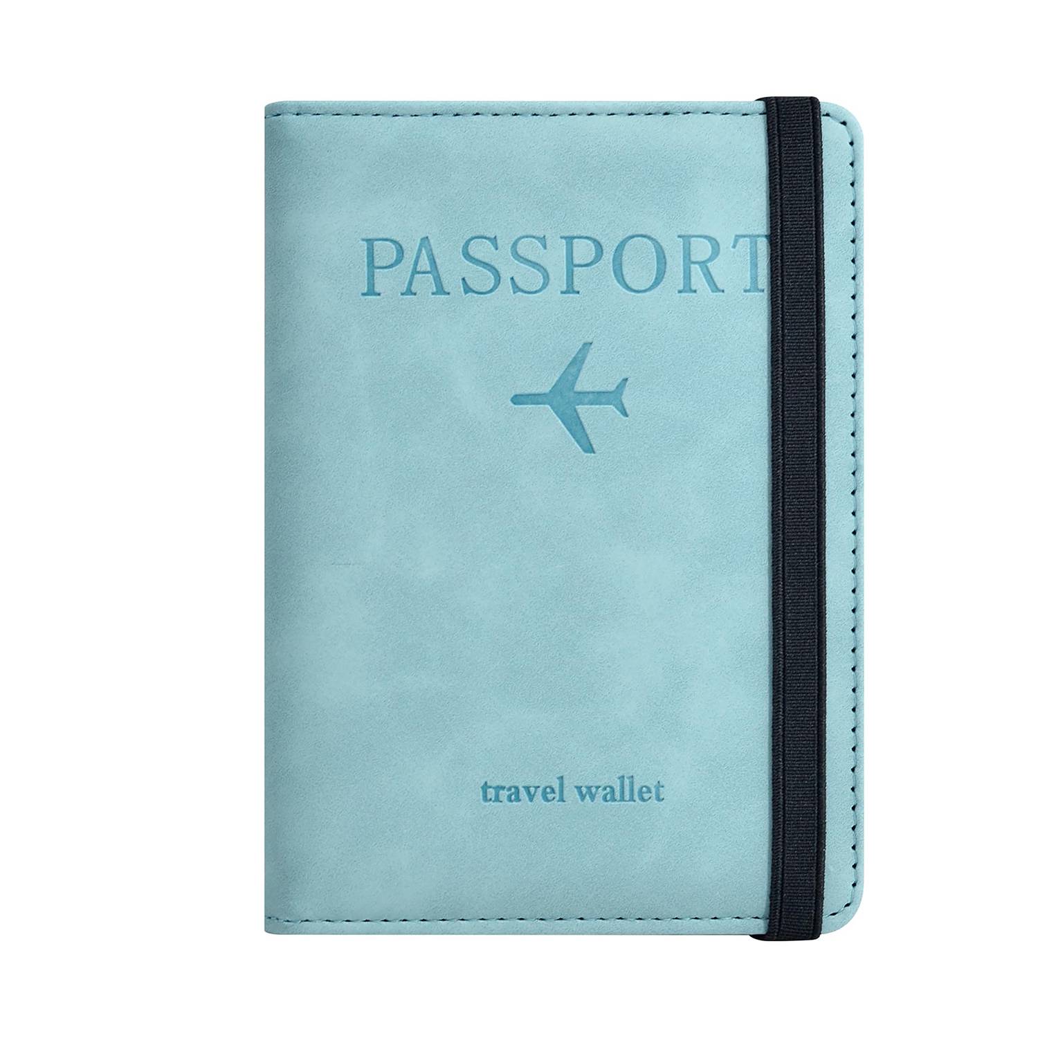 Stylish Pu Leather Rfid Travel Passport Holder 7